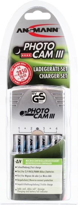 Image du produit Ansmann Photocaméra III (4 pcs, AA, 2850 mAh, Piles rechargeables + chargeur)