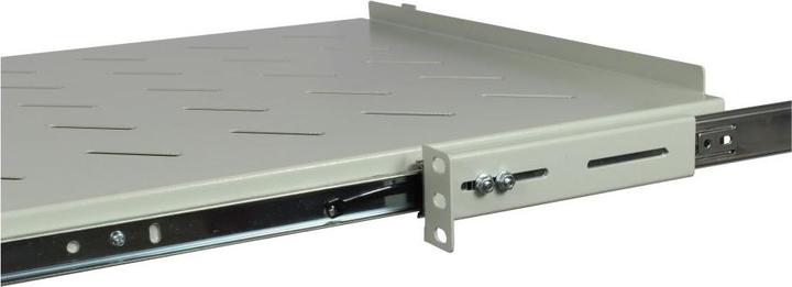 Produktbild Allnet 48,30cm (19")zbh. Fachboden ausziehbar, für 1200mm Schrank tiefe, Lichtgrau, t950-1050mm