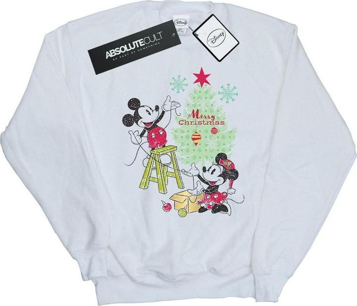 Disney Mickey And Minnie Christmas Tree Sweatshirt (XL)