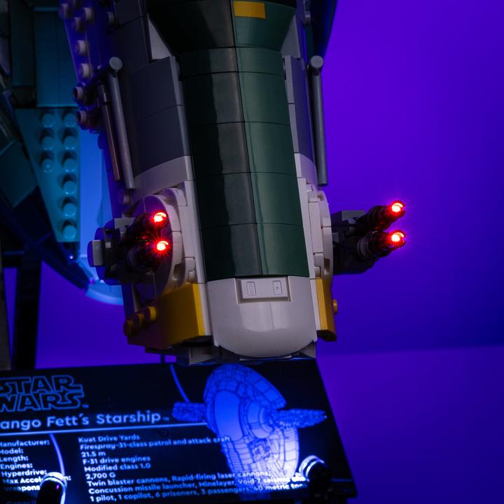 Produktbild Light my bricks LMB 2.0 LED Licht Set für LEGO® 75409 Star Wars - Jango Fetts Sternenschiff der Firespray-Klasse
