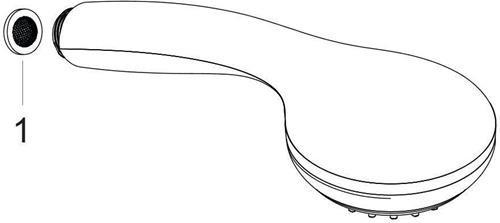 Produktbild hansgrohe HG Handbrause CROMETTA 85 DN 15 Green Strahlartormalstrahl chrom (1 Strahlarten, 5.70 l/min)