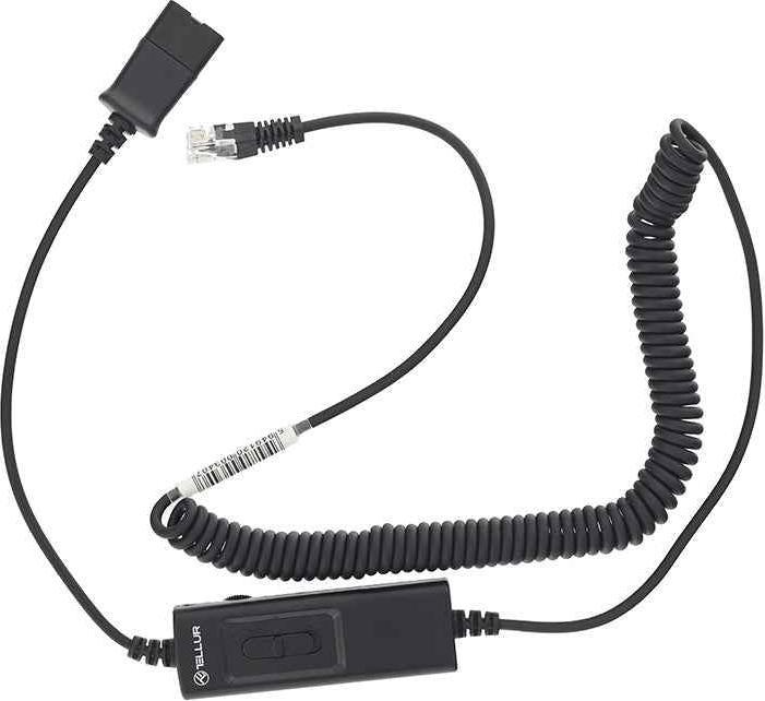 Produktbild Tellur QD to RJ11 adapter cable + universal switch, 2.95m max black