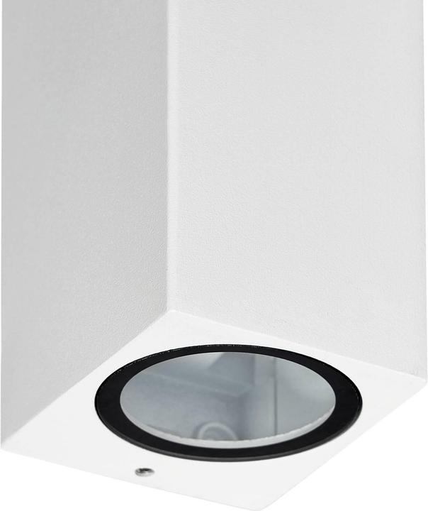 Actual product image Prios Tetje outdoor wall light white angular 16 cm (GU10, IP65)