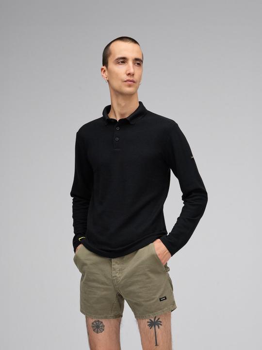 Actual product image Mover Plastic Free Sportswear Long Sleeve Merino Polo (L)