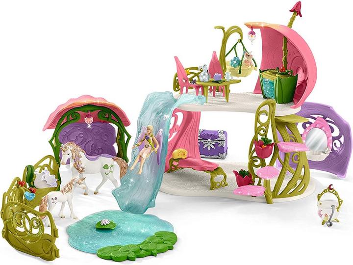 Image du produit Schleich Maison aux fleurs étincelantes avec licornes, lac et écurie