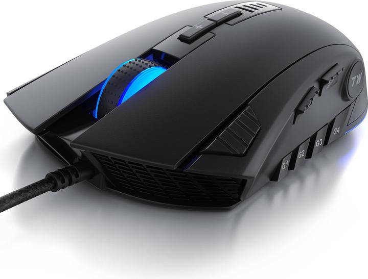 Produktbild Titanwolf Gaming Maus kabelgebunden, Gaming Mouse mit 24000 dpi & Gewichtstuning, 12 Tasten. Avago Sensor (Kabelgebunden)