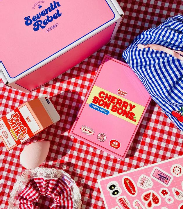 Immagine prodotto Seventh Rebel Haargummi rot-weiss Gingham (Elastico per capelli)