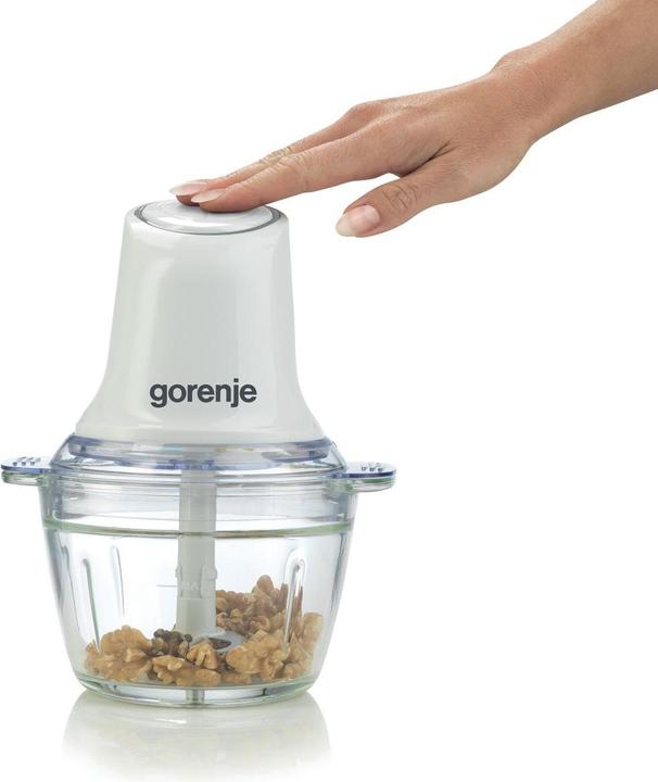 Actual product image Gorenje Chopper - white- 500 W, AC motor, 1 l glass container with measuring scale, rubber feet- Turbota (1000 ml, 500 W)