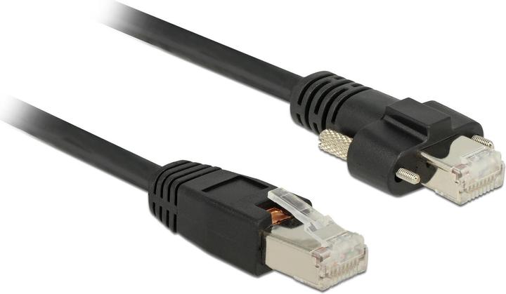 Image du produit Delock Câble patch : S/STP 5m noir (S/FTP, CAT6, 5 m)