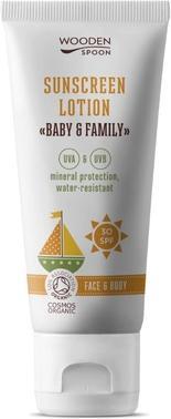 Wooden Spoon Gentle Sunscreen Lotion Sun Lotion For Babies And The Whole Family Spf30+ 100Ml (Sonnenlotion, SPF 30, 100 ml)