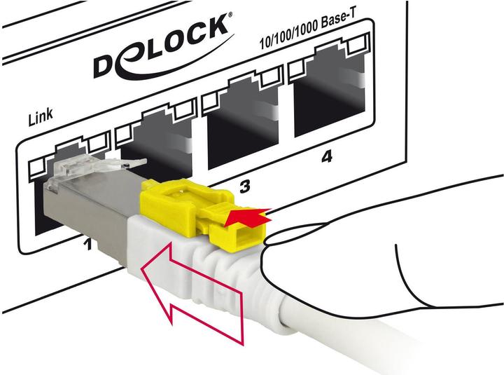 Image du produit Delock Câble patch : S/STP, 2m, blanc (S/STP, CAT6a, 2 m)