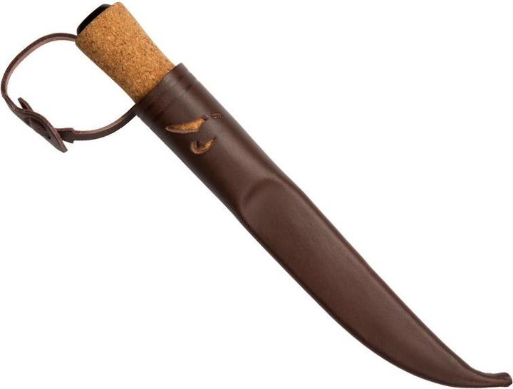 Produktbild Helle Anglermesser HELLEFISK, Sandvik 12C27 Stahl, rostfrei, Lederscheide (12.30 cm)