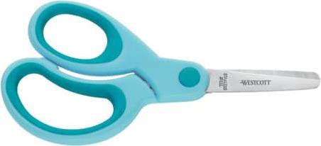 Produktbild Westcott Bastelschere 13cm rund türkis (13 cm)