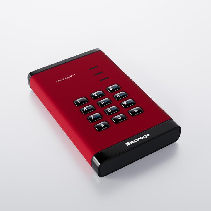 Image du produit iStorage diskAshur3 HDD 5TB - Rouge (5 To)