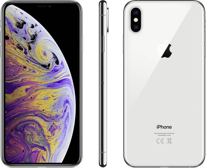 Actual product image Apple iPhone XS Max (512 GB, Silver, 6.50", SIM + eSIM, 4G)