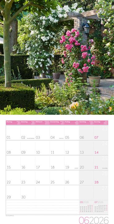 Produktbild In meinem Garten Kalender 2026 - 30x30 (30 x 30 cm, Harter Einband, Deutsch, Französisch, Englisch, Italienisch)