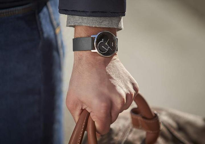 Withings Acier Plein Noir (Montre analogique, Montre connectée, 36 mm)