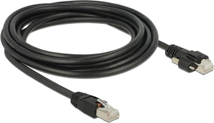 Image du produit Delock Câble patch : S/STP 3m noir (S/FTP, CAT6, 3 m)