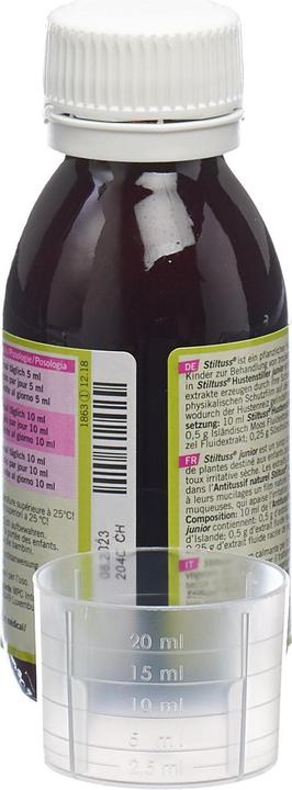 Actual product image Stiltuss Pflanzlicher Hustenstiller Sirup Junior (1 Piece)