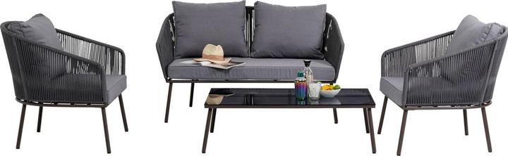 Kare Design Sitzgruppe Elba Grau Quattro (4/tlg.)