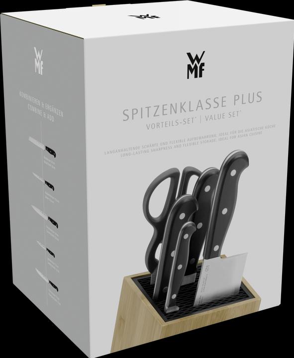 Produktbild WMF Spitzenklasse Plus Asia Messerblock mit Messerset 6teilig, Made in Germany