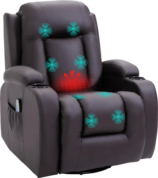 Image du produit Homcom Fauteuil de massage avec fonction bascule et fonction chaleur