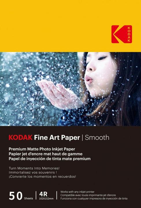 Actual product image Kodak Fine Art Paper 230g Matte Coated Smooth 4/6x50 (230 g/m², 10 x 15 cm, 50 x)