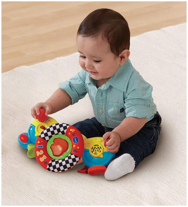 Produktbild VTech 192503 Baby Interactive Soft Steering Wheel with Sounds and Phrases (English Version) 3+ Month (Englisch)
