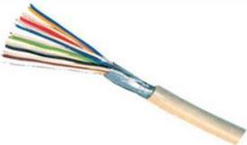 Actual product image Shiverpeaks BASIC-S telephone cable, grey, 100 m, 12-core for indoor use, with rigid inner conductor, shielded