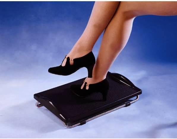 Actual product image Wedo Footrest Swing, infinitely height adjustable, black (43 x 30 cm)