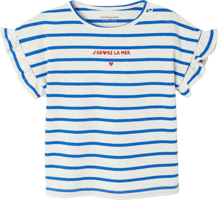 Produktbild Vertbaudet Mädchen Baby-Set: T-Shirt & Trägerrock (80)