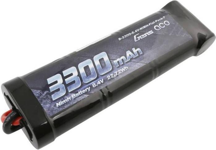 Immagine prodotto Gens Ace Batteria Gens NiMH 8.4V 3300mAh 7 celle piatte (8.40 V, 3300 mAh)