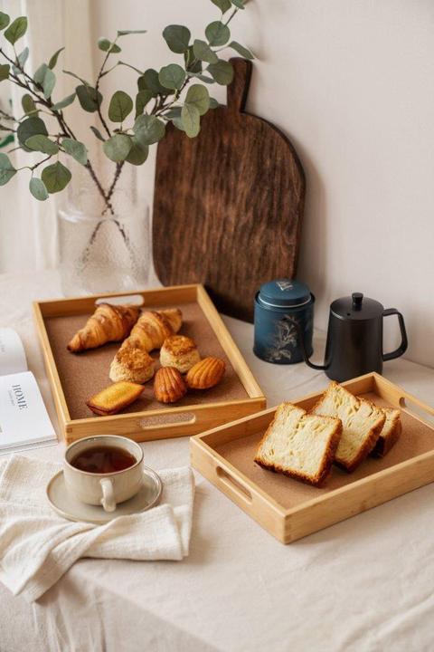 Actual product image Nuts Tray with cork inlay large