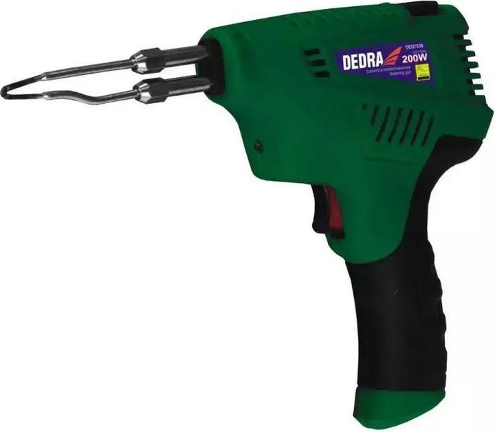 Produktbild Dedra Transformator-Lötkolben 200 W mit Temperaturregelung + Zubehör – DED7538