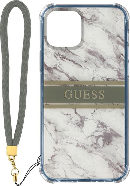 Actual product image Guess Hard Cover Marble Stripe with Strap (Apple iPhone 13 Pro Max)