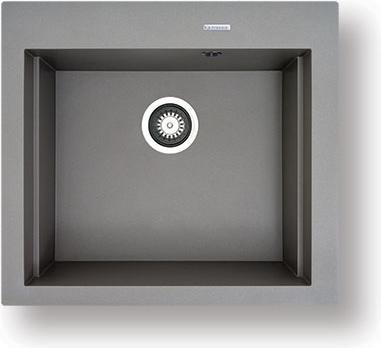 Pyramis SIROS (57x51 5) 1B Granitspülbecken 070084801 sandbeige (Einbauspüle, 57 cm, 51.50 cm)