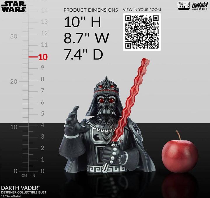Produktbild Unruly Industries Star Wars Super buste vinyle Urban Aztec Darth Vader by Jesse Hernandez 25 cm