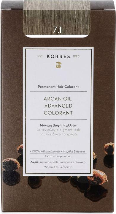 Korres Argan Oil Hair Color (7.1 mittelblond asch)