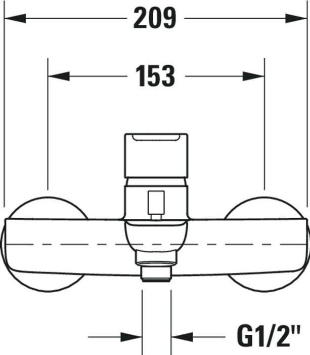 Produktbild Duravit Einhebel-Wannenmischer B.1 Aufputz chrom