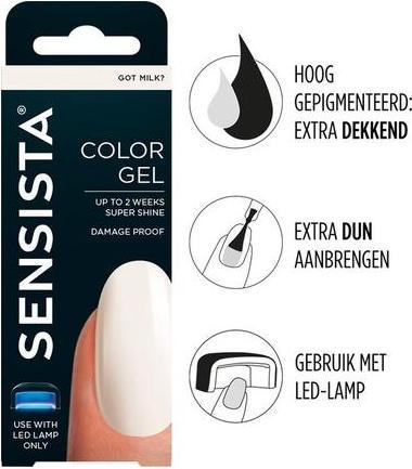Immagine prodotto Sensista Smalto gel color latte Got Milk 7,5ml (Smalto per unghie effetto gel)