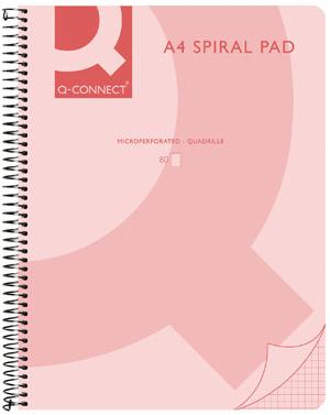 Actual product image Q-Connect Notebook A4+ Pink, pack of 5 (A4, Checked)