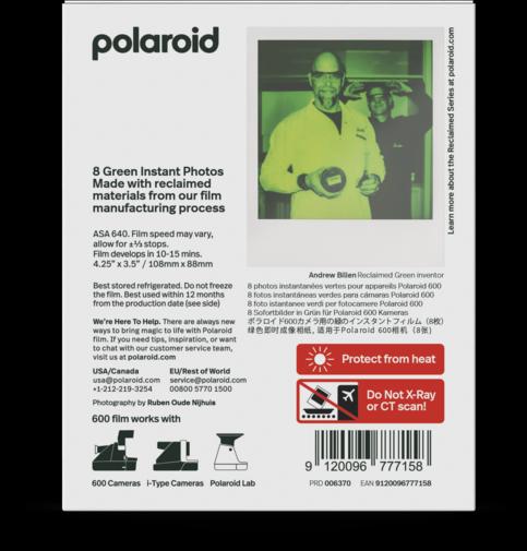 Image du produit Polaroid Color Film 600 Reclaimed Series (Polaroid 600, OneStep+ (en anglais))