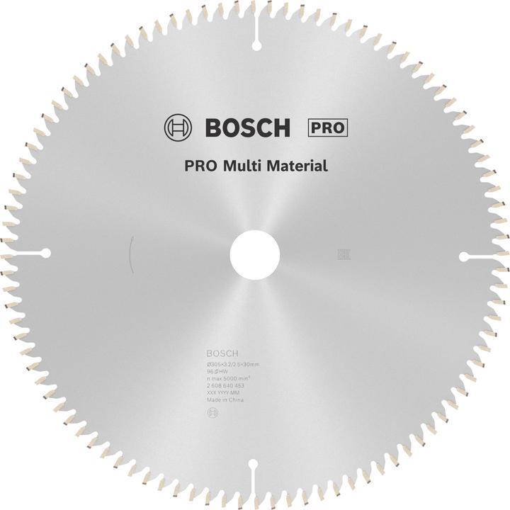 Image du produit Bosch Professional Zubehör Lame de scie circulaire PRO Multi Material, 305 x 3,2 x 30 mm