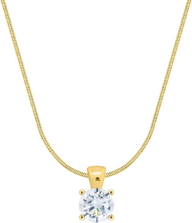 Candy Halskette Demure, 925 Sterling Silber, vergoldet (925 Sterling Silber, 18k vergoldet, 42 cm)