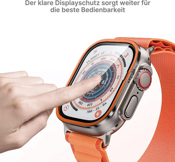 Immagine prodotto Hermex Apple Watch Ultra 2 49mm vetro protettivo dello schermo con cornice in acciaio inossidabile