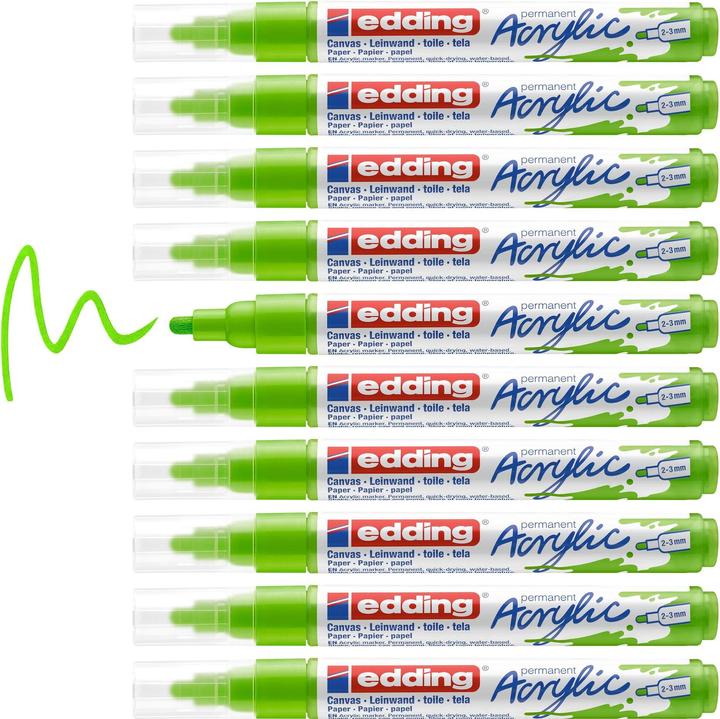 Actual product image Edding Acrylic marker (Yellow green, 3 mm, 1 x)