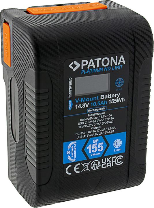 Actual product image Patona Platinum V-Mount BP-155W