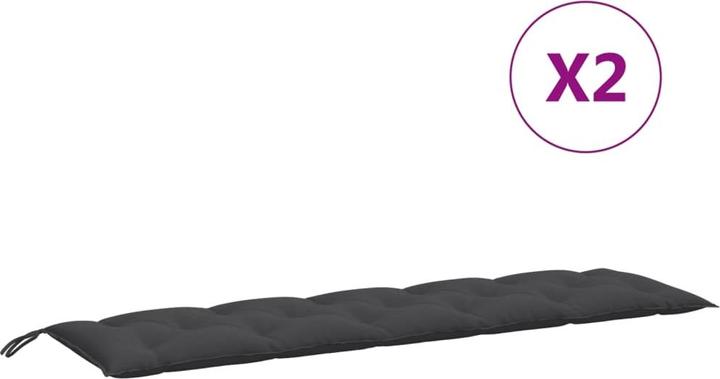 Immagine prodotto VidaXL Cuscini per panca da giardino 2 pezzi in tessuto (180 x 50 x 7 cm)