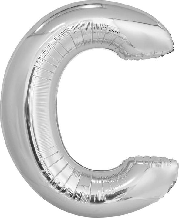Produktbild Folienballon Buchstaben C Silber 80cm (1 x)