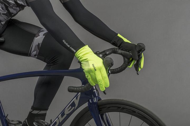 Actual product image GripGrab Ride Waterproof Hi-Vis Thermal Gloves (M)